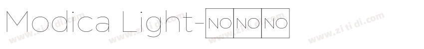 Modica Light字体转换